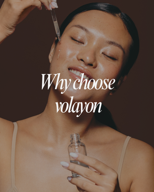 Volayon professional Korean skincare products designed for estheticians and salon use.